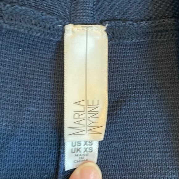 Marla Wynne Tunic Cardigan XS Oversized Slit Open Beach Lagenlook Sweater Duster - Picture 8 of 12